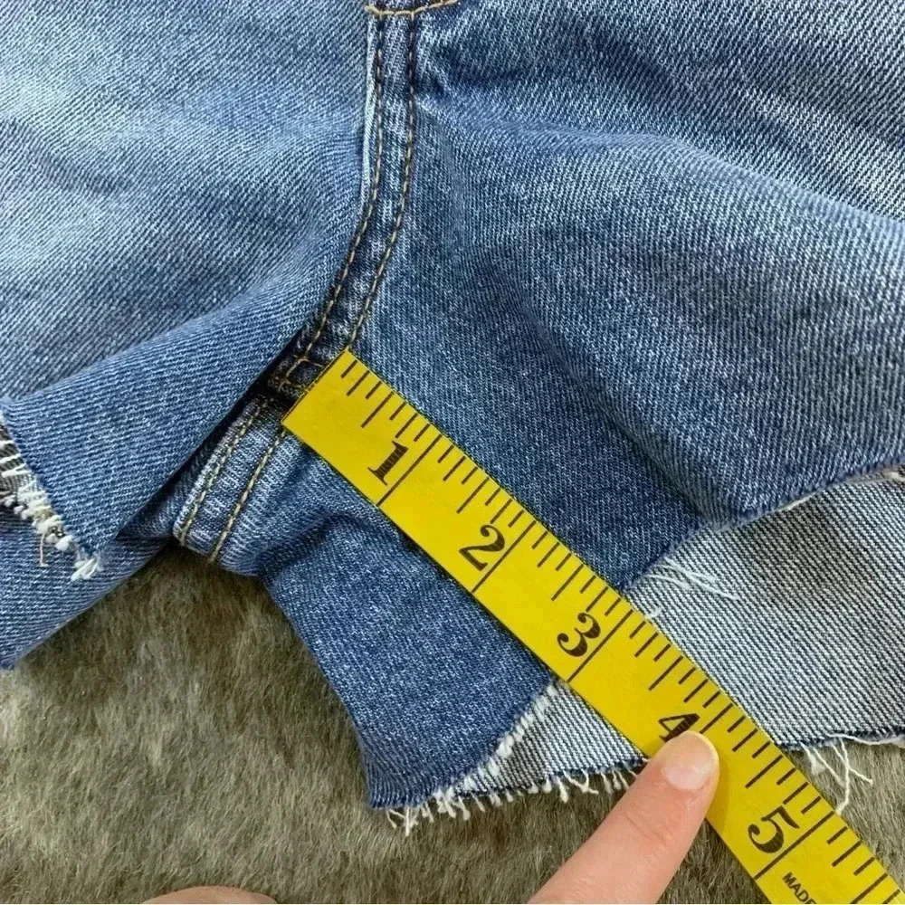 NWT High Rise OG Straight Denim Shorts - Picture 13 of 13